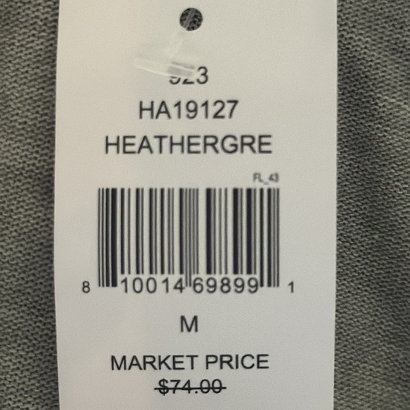 HASHTTAG IN TREND Hacci Long Sleeve Wrap Dress Heather gray top mini dress Sz M - Picture 6 of 7